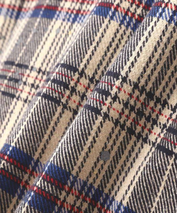 DankeSchon/ダンケシェーン/DAMAGE FLANNEL CHECK SHIRTS