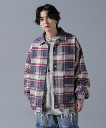 DankeSchon/ダンケシェーン/QUILT CHECK SHIRT