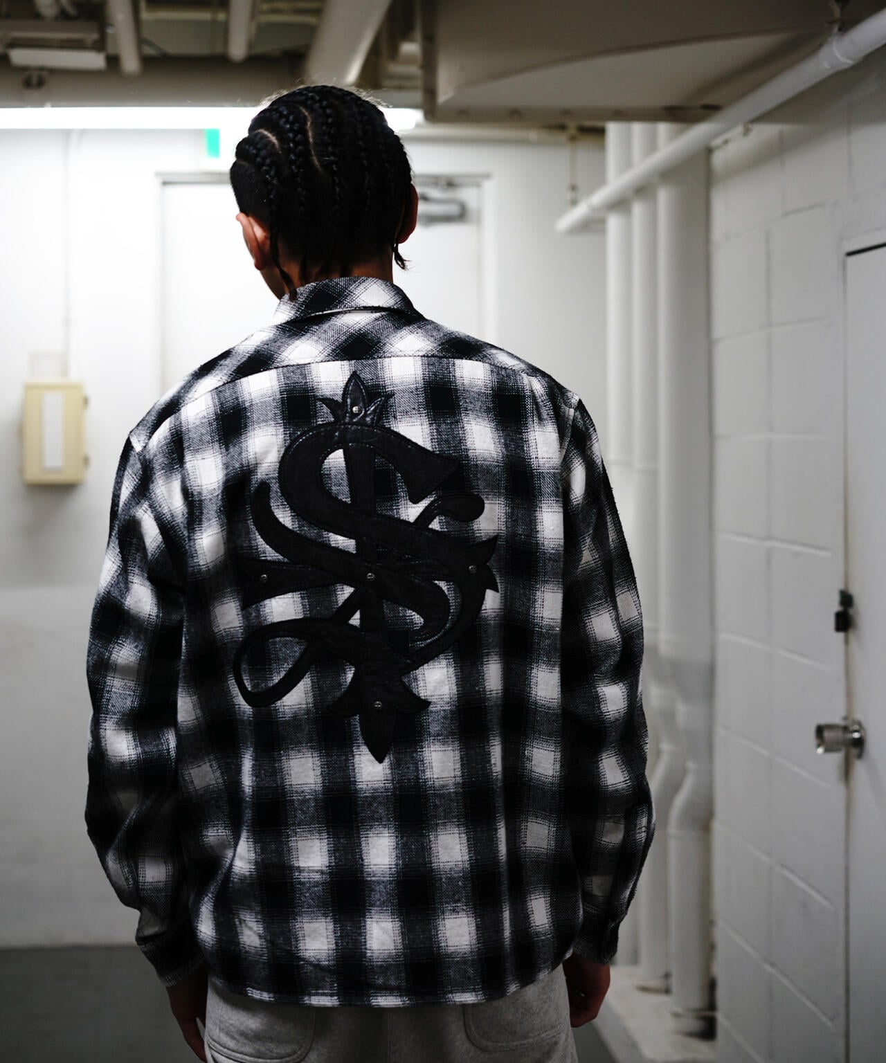 SUPPLIER/サプライヤー/【LHP EXCLUSIVE】Leather Patch Check Shirt