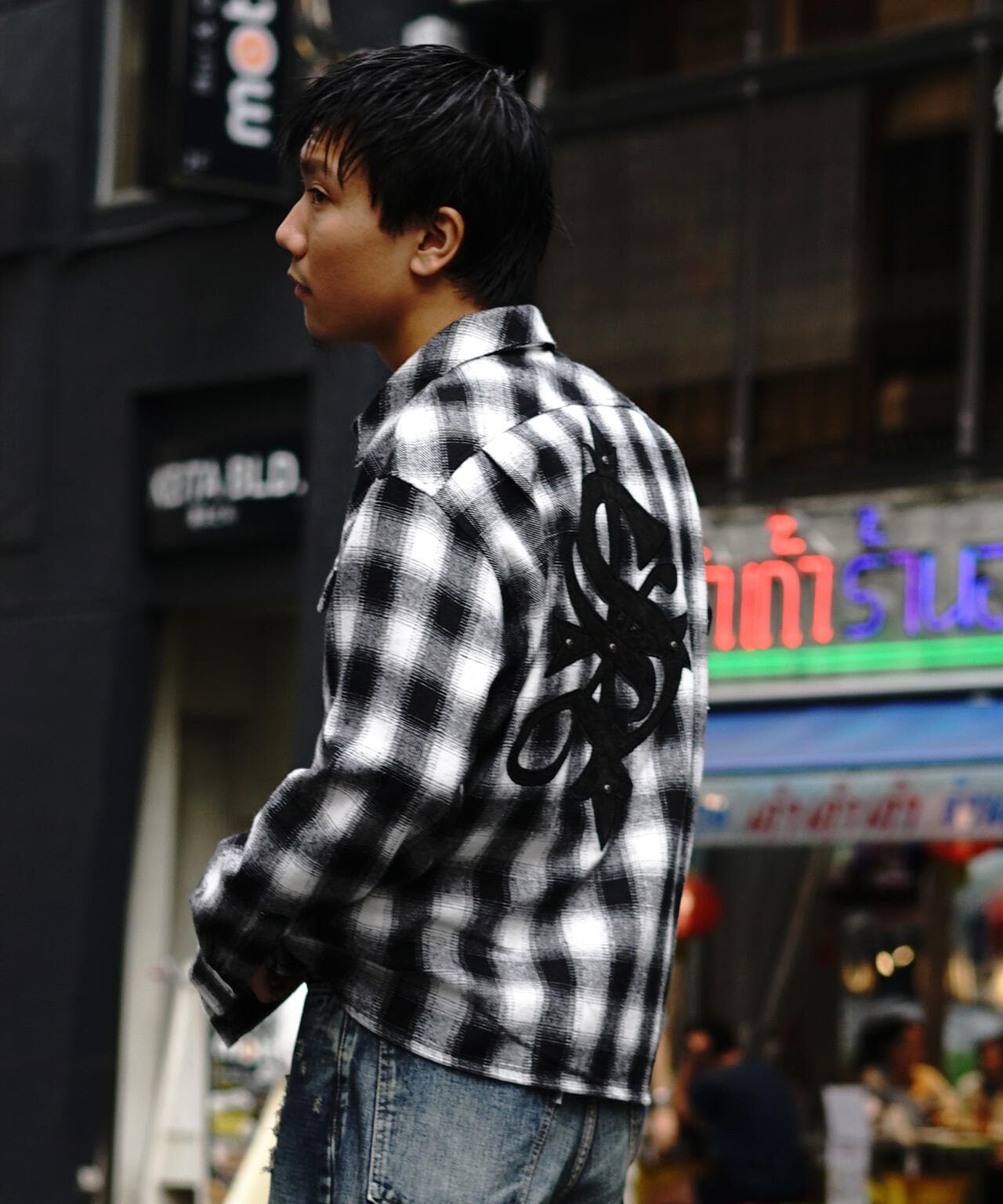 SUPPLIER/サプライヤー/【LHP EXCLUSIVE】Leather Patch Check Shirt