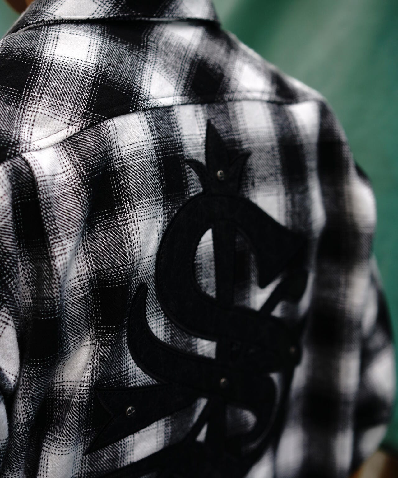 SUPPLIER/サプライヤー/【LHP EXCLUSIVE】Leather Patch Check Shirt