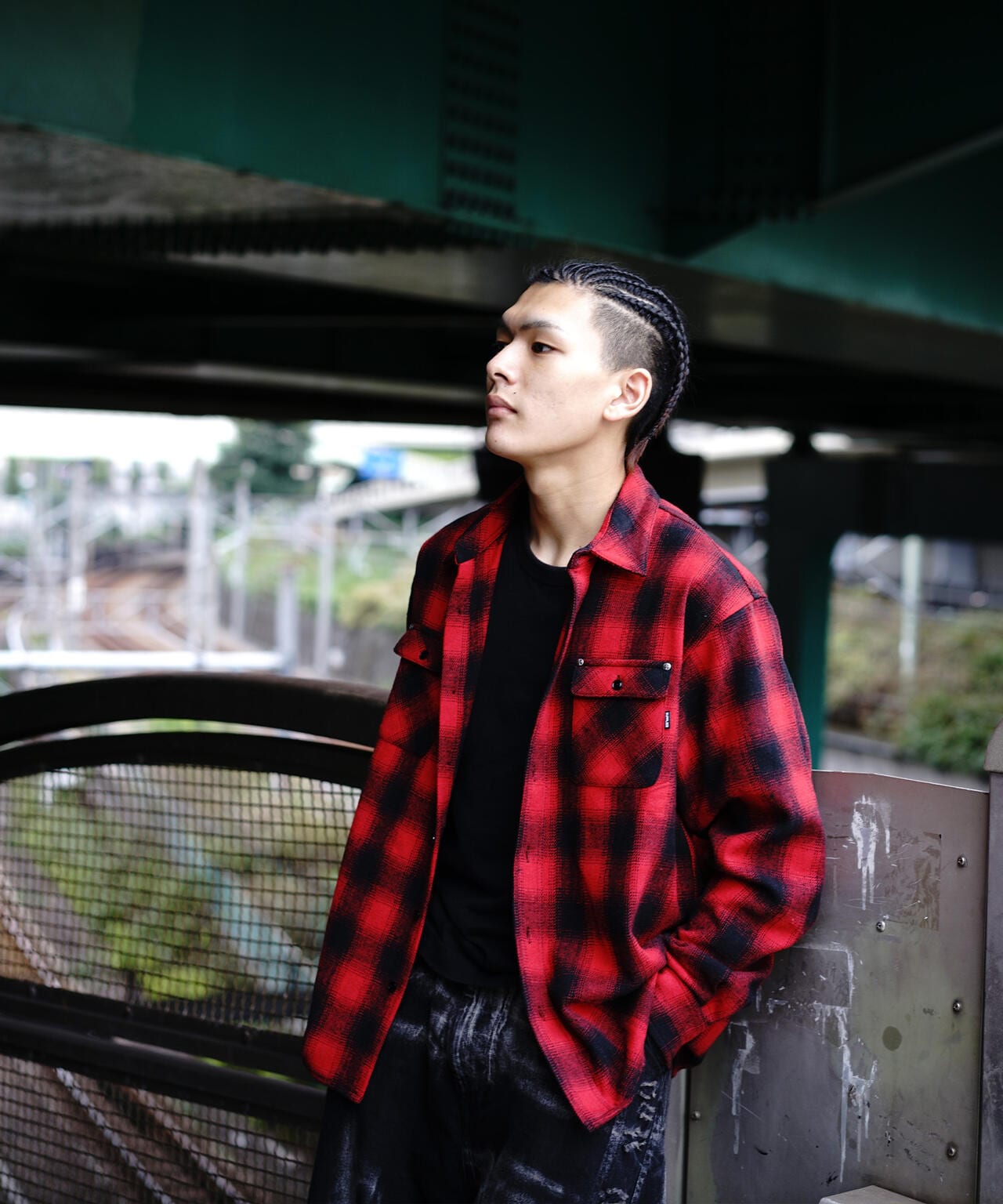 SUPPLIER/サプライヤー/【LHP EXCLUSIVE】Leather Patch Check Shirt