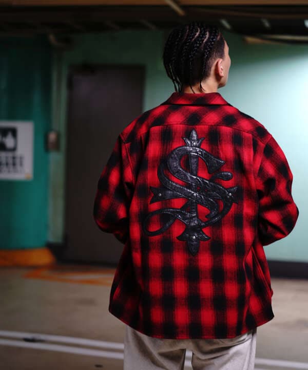 SUPPLIER/サプライヤー/【LHP EXCLUSIVE】Leather Patch Check Shirt