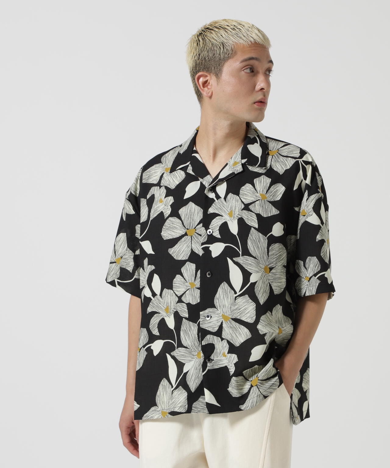 DankeSchon/ダンケシェーン/OPEN COLLAR SS SHIRT - B.FLOWER/オープンカラーシャツ | LHP (  エルエイチピー ) | US ONLINE STORE（US オンラインストア）