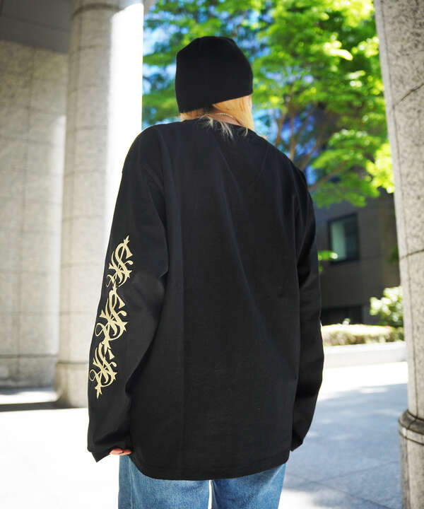 SUPPLIER/【LHP EXCLUSIVE】CROSS L/S TEE - BLACK