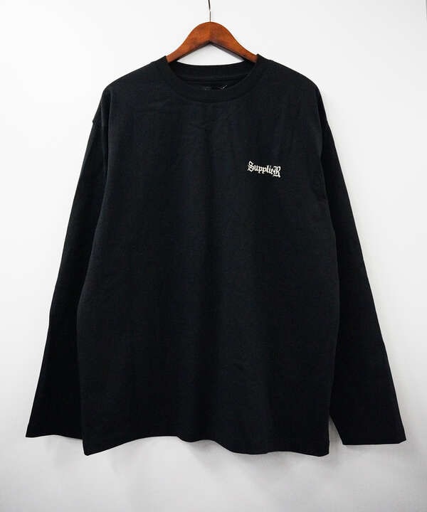 SUPPLIER/【LHP EXCLUSIVE】CROSS L/S TEE - BLACK