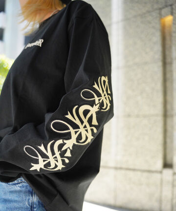 SUPPLIER/【LHP EXCLUSIVE】CROSS L/S TEE - BLACK