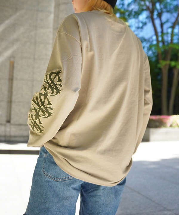 SUPPLIER/【LHP EXCLUSIVE】CROSS L/S TEE - BEIGE