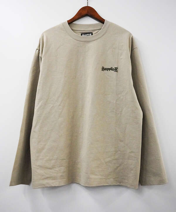 SUPPLIER/【LHP EXCLUSIVE】CROSS L/S TEE - BEIGE