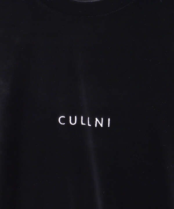 CULLNI/クルニ/CULLNI LOGO EMBROIDERY STRETCH VELOUR PULLOVER