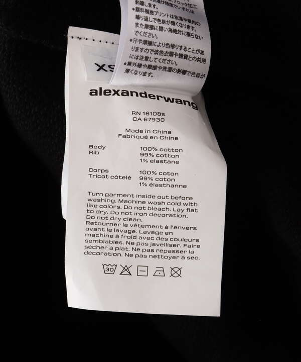 AlexanderWang/アレキサンダーワン/ESSENTIAL TERRY CREW SWEAT SHIRT