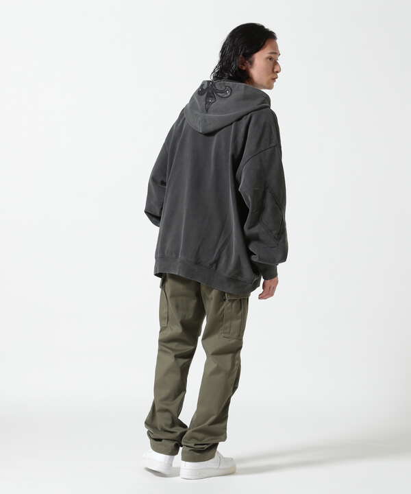 SUPPLIER/サプライヤー/Fleur Leather Patch Zip Hoodie