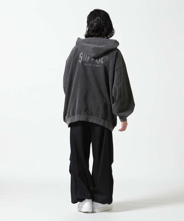 SUPPLIER/サプライヤー/Vintage Wash Pierced Zip Hoodie