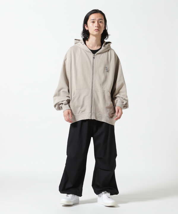 SUPPLIER/サプライヤー/Vintage Wash Pierced Zip Hoodie