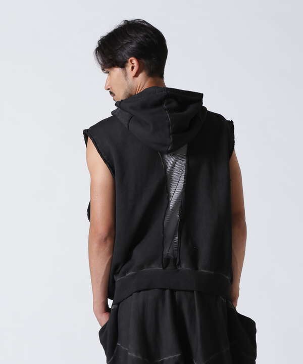 WHITELAND/ホワイトランド/ZIP UP HOODED VEST