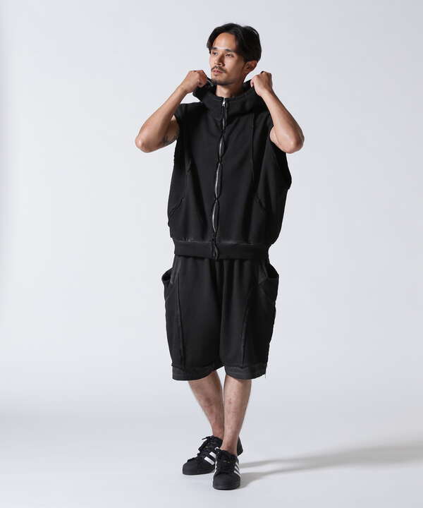 WHITELAND/ホワイトランド/ZIP UP HOODED VEST