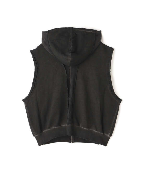 WHITELAND/ホワイトランド/ZIP UP HOODED VEST