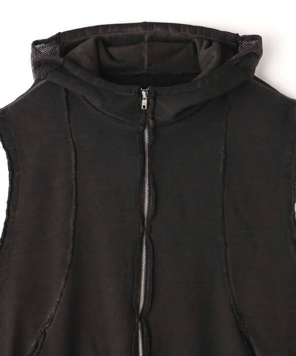 WHITELAND/ホワイトランド/ZIP UP HOODED VEST