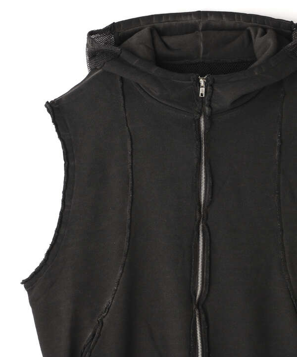 WHITELAND/ホワイトランド/ZIP UP HOODED VEST