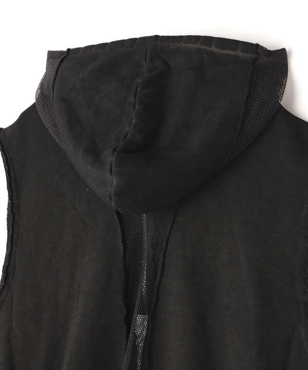 WHITELAND/ホワイトランド/ZIP UP HOODED VEST