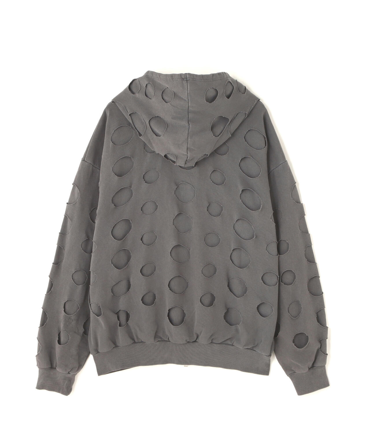 DankeSchon/ダンケシェーン/PIGMENT DOT PIERCED SWEAT HOODIE