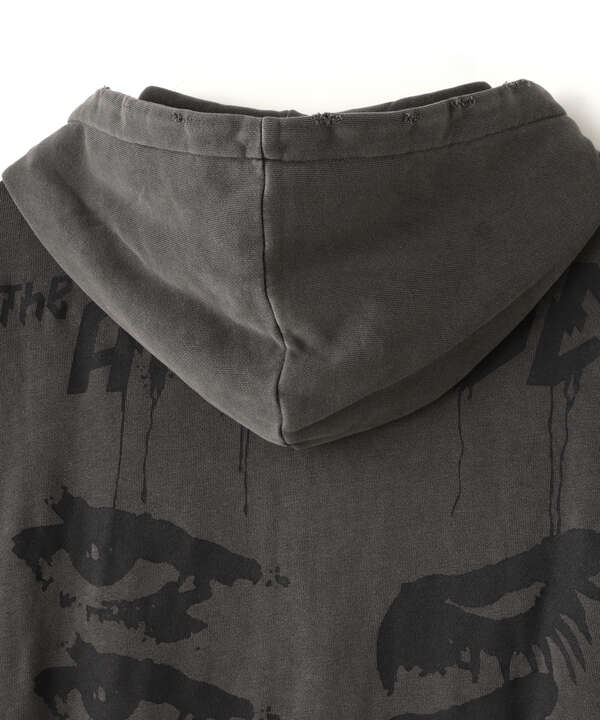 DankeSchon/ダンケシェーン/PIGMENT SWEAT ZIP HOODIE EYES