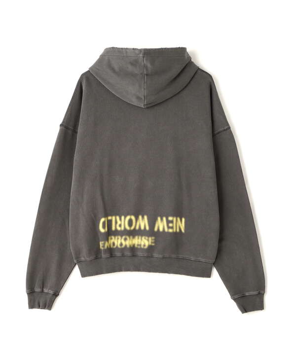 DankeSchon/ダンケシェーン/PIGMENT SWEAT HOODIE STENCIL