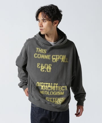 DankeSchon/ダンケシェーン/PIGMENT SWEAT HOODIE STENCIL