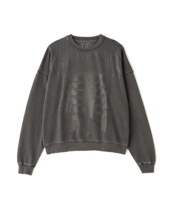 DankeSchon/ダンケシェーン/PIGMENT SWEAT CREWNECK BORN