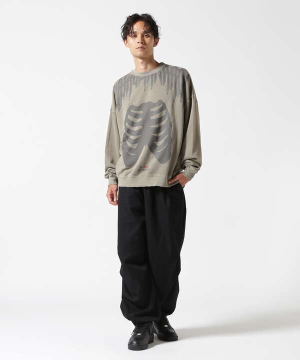 DankeSchon/ダンケシェーン/PIGMENT SWEAT CREWNECK BORN