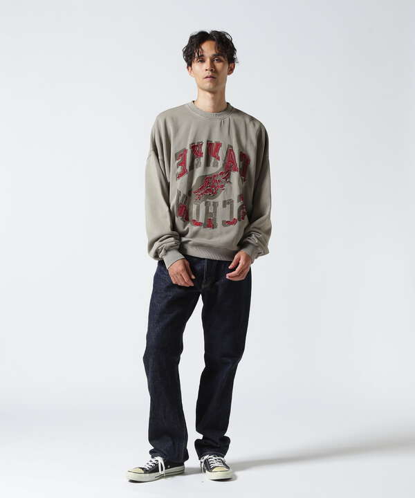 DankeSchon/ダンケシェーン/PIGMENT SWEAT CREWNECK LOGO