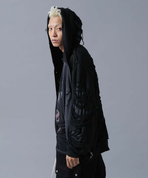 DankeSchon/ダンケシェーン/INSIDEOUT OPAL SWEAT ZIP HOODIE