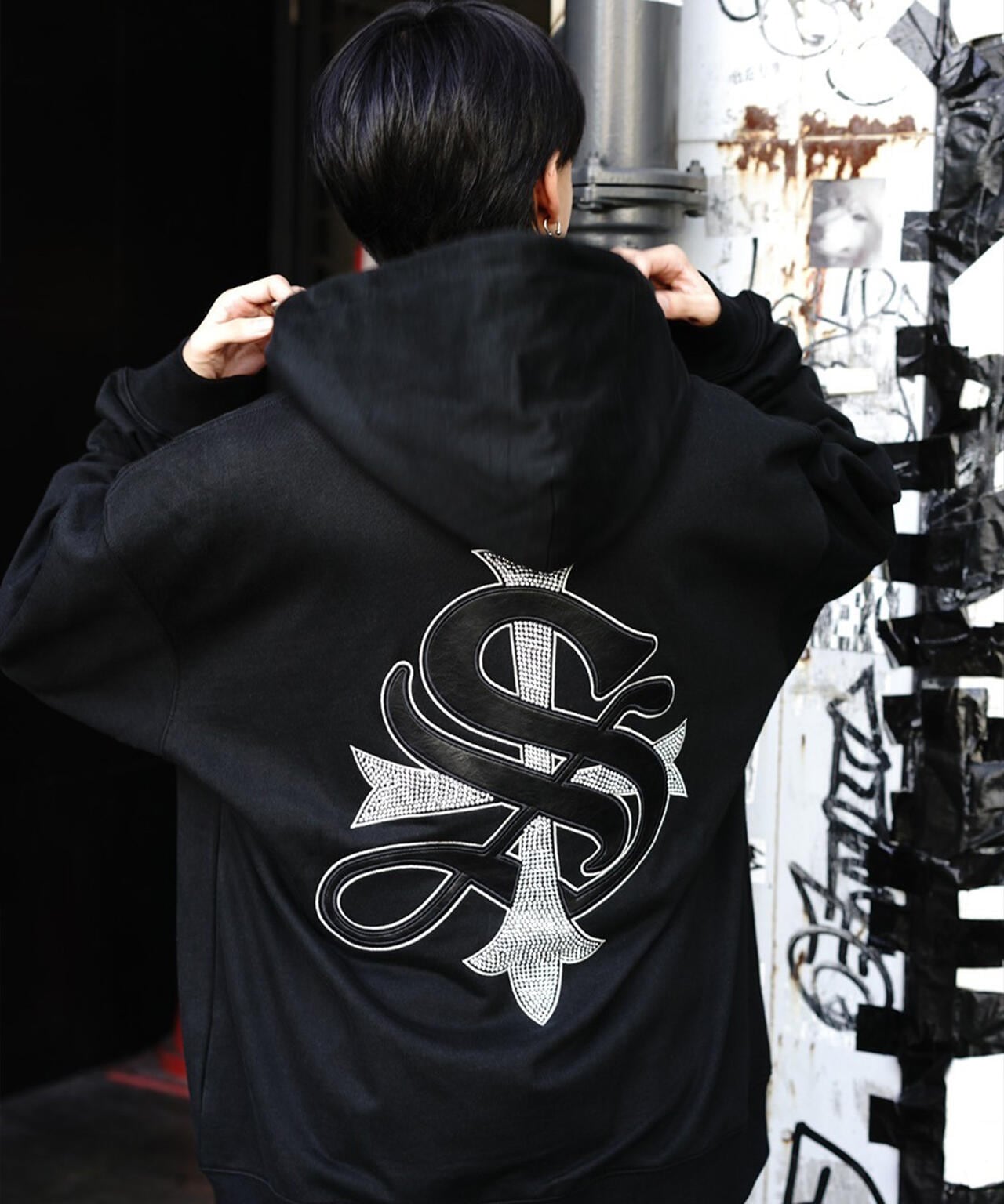 SUPPLIER/サプライヤー/【LHP EXCLUSIVE】CROSS LEATHER ZIP HOODIE