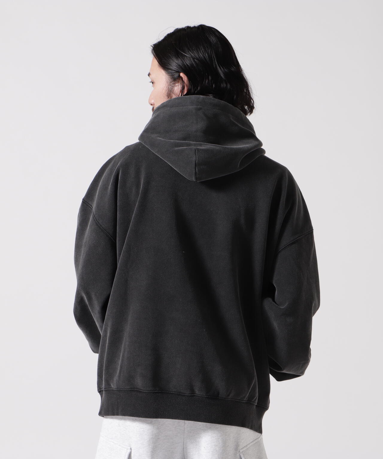 UNKNOWN LONDON/アンノウンロンドン/SCRIPT LOGO RHINESTONE HOODIE