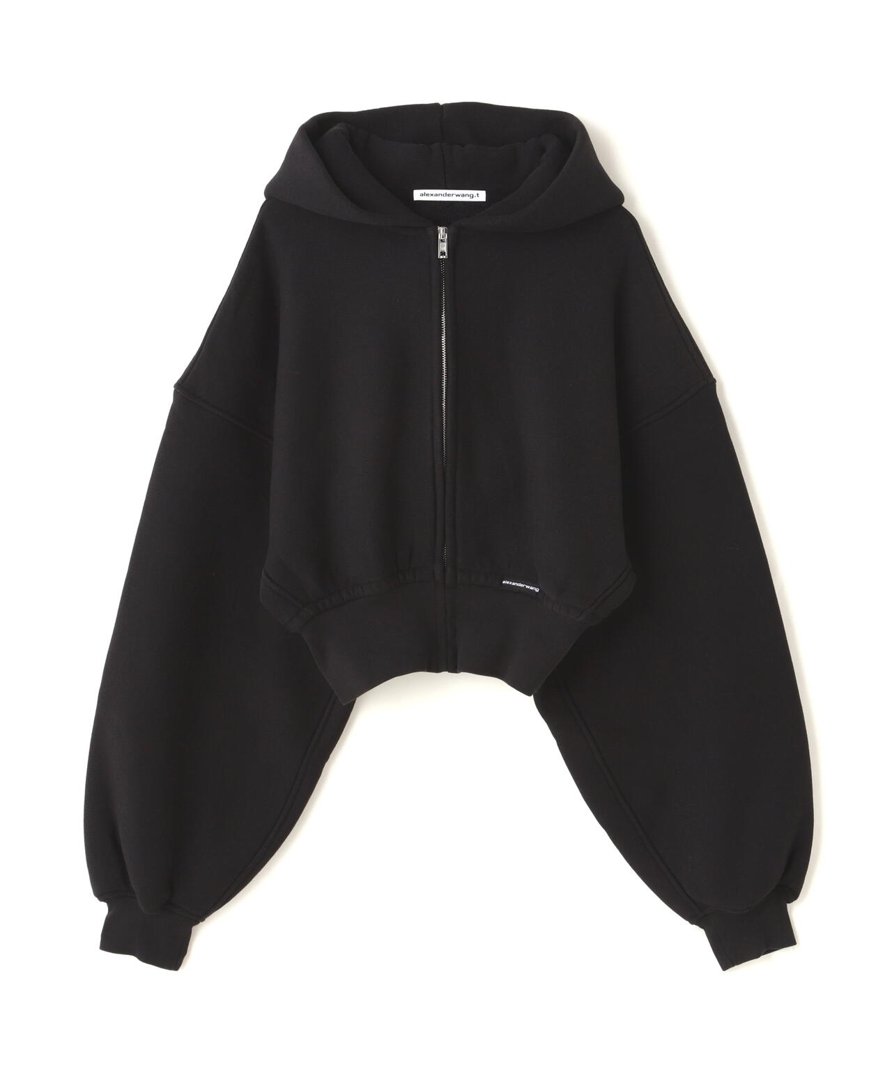 AlexanderWang/アレキサンダーワン/CROPPED ZIP UP HOODIE WITH BRANDED SEAM LABEL | LHP  ( エルエイチピー ) | US ONLINE STORE（US オンラインストア）