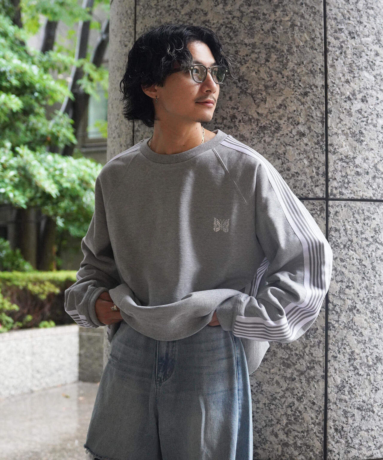 NEEDLES/【LHP EXCLUSIVE】TRACK CREW SWEAT TOP