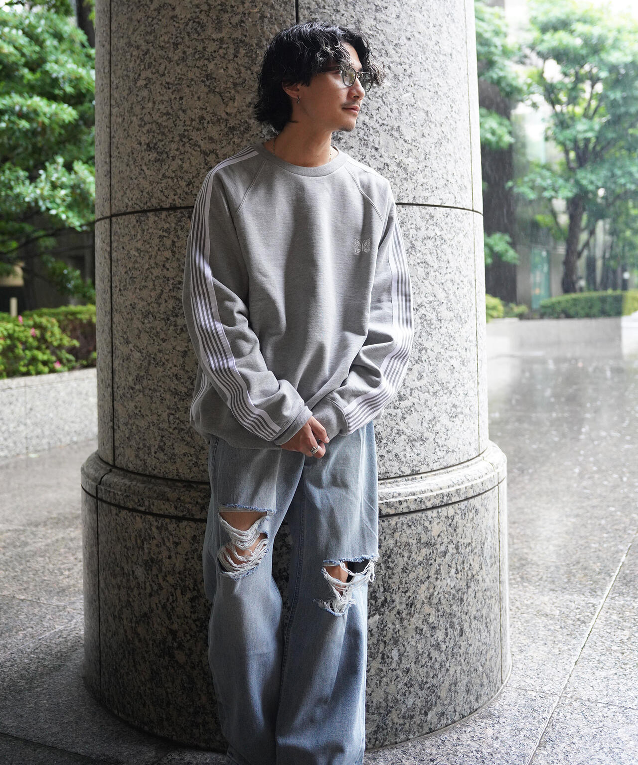 NEEDLES/【LHP EXCLUSIVE】TRACK CREW SWEAT TOP