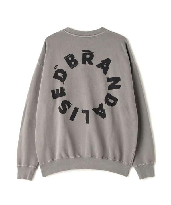 DankeSchon×BRANDALISED/ダンケシェーン×ブランダライズド/SWEAT CREWNECK FLOWER BOMBER