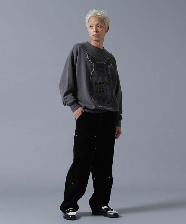 DankeSchon×BRANDALISED/ダンケシェーン×ブランダライズド/SWEAT CREWNECK KEEP MONCKEY