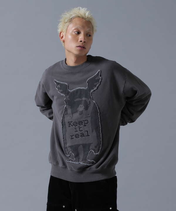 DankeSchon×BRANDALISED/ダンケシェーン×ブランダライズド/SWEAT CREWNECK KEEP MONCKEY