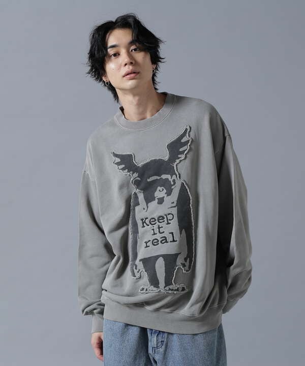 DankeSchon×BRANDALISED/ダンケシェーン×ブランダライズド/SWEAT CREWNECK KEEP MONCKEY