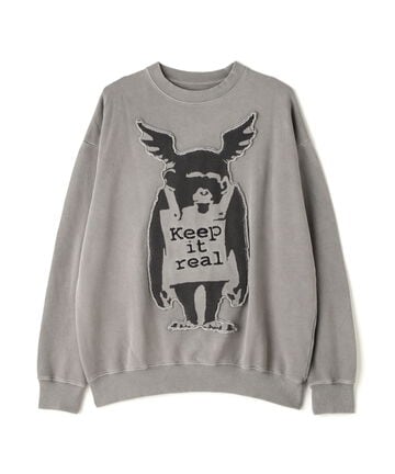 DankeSchon×BRANDALISED/ダンケシェーン×ブランダライズド/SWEAT CREWNECK KEEP MONCKEY