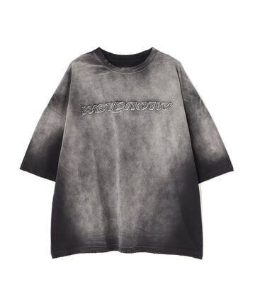 DankeSchon/ダンケシェーン/PIGMENT SPRAYING WRONGWAR S/S TEE/半袖Tシャツ