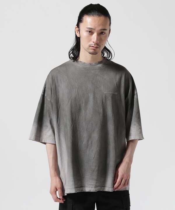 DankeSchon/ダンケシェーン/PIGMENT SPRAYING CIRCLE S/S TEE/半袖Tシャツ