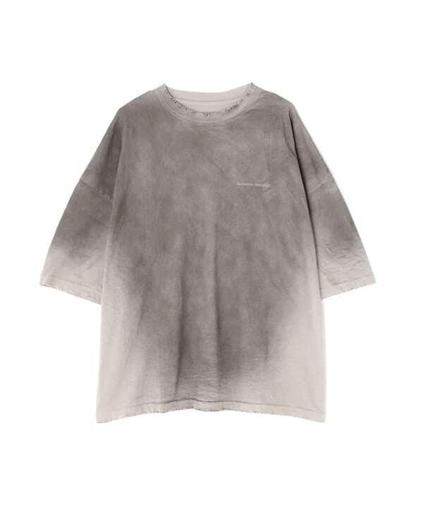 DankeSchon/ダンケシェーン/PIGMENT SPRAYING CIRCLE S/S TEE/半袖Tシャツ