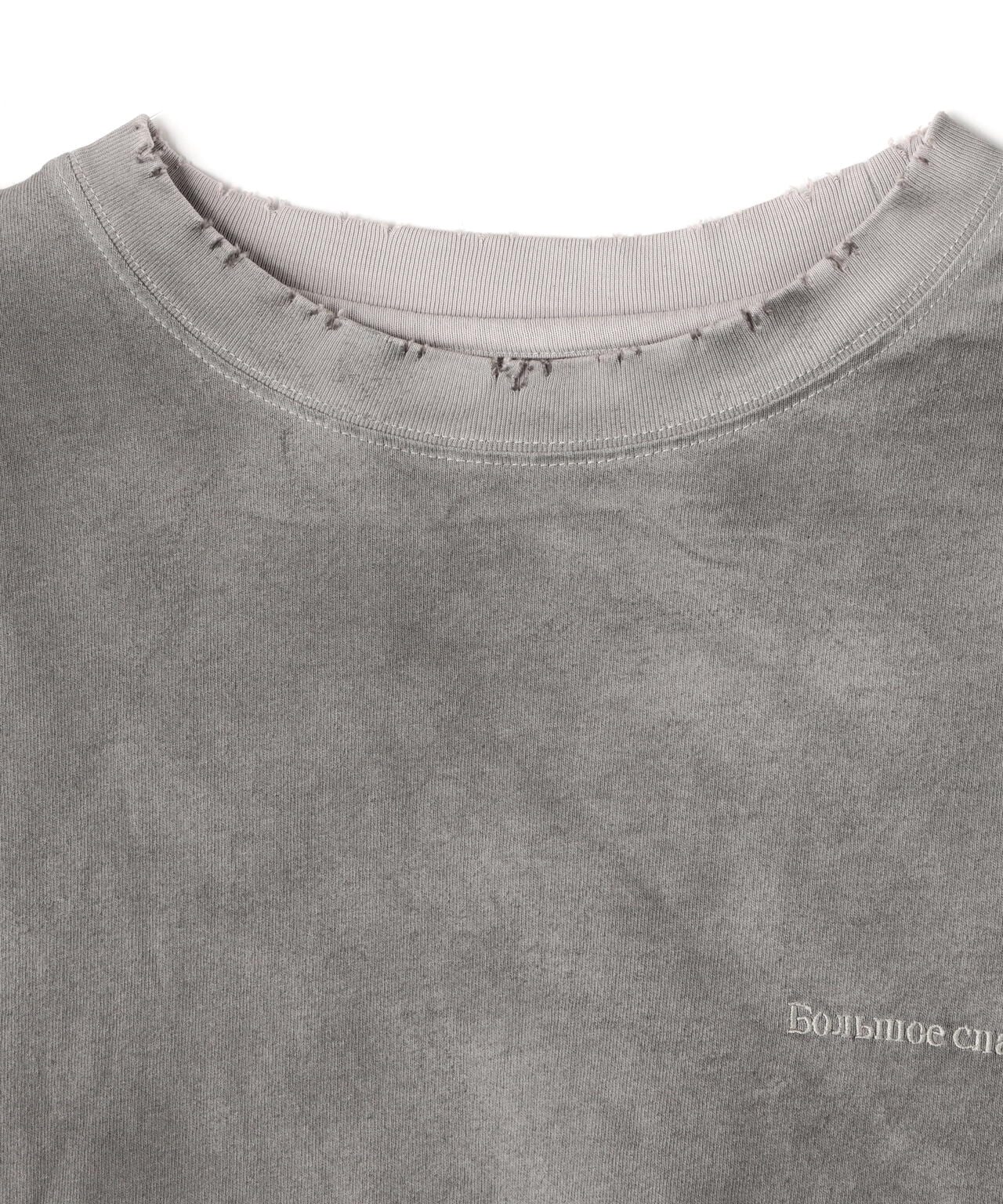 DankeSchon/ダンケシェーン/PIGMENT SPRAYING CIRCLE S/S TEE/半袖Tシャツ