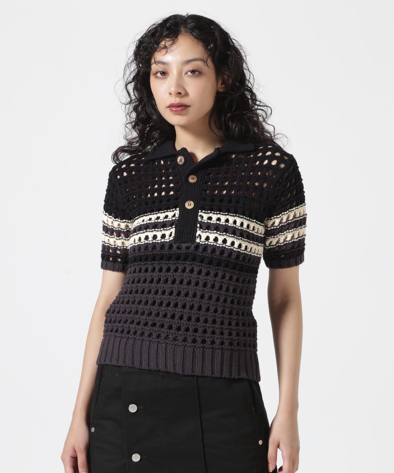 VOLTAGE CONTROL FILTER/ヴォルテージコントロールフィルター/MESH BORDER TIGHT KNIT POLO | LHP  ( エルエイチピー ) | US ONLINE STORE（US オンラインストア）