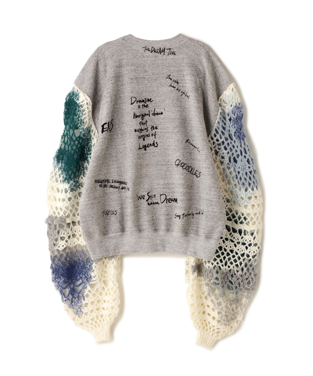 (un)decided/アンディサデッド/Cut Off Sweatshirt With Knit