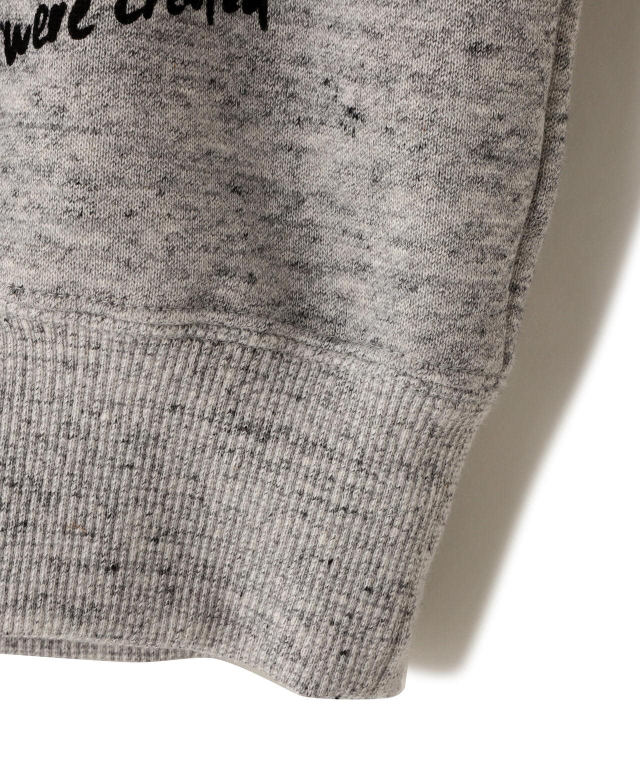 (un)decided/アンディサデッド/Cut Off Sweatshirt With Knit