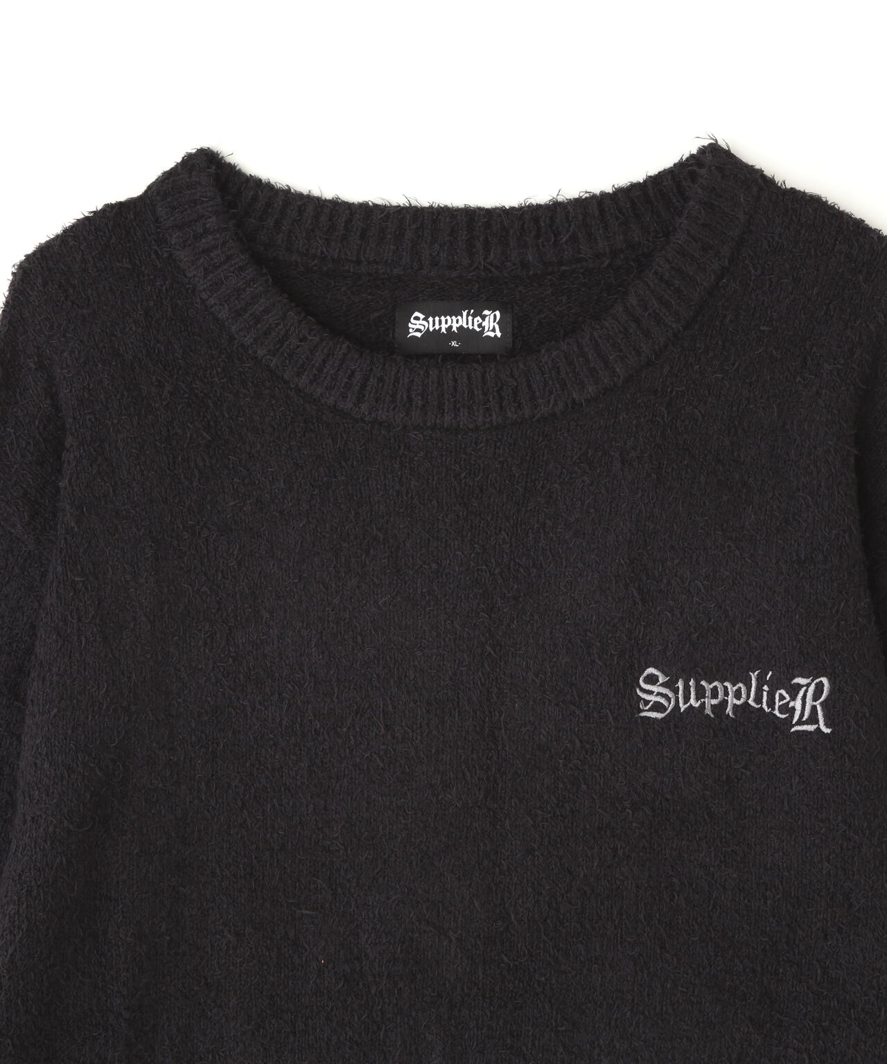 SUPPLIER/サプライヤー/Glitter Cross Shaggy Knit